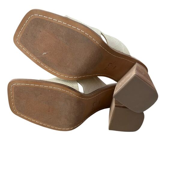 NWOT Marc Fisher Light Natural Barli Slide Sandals  – Sz 10 - Picture 7 of 7